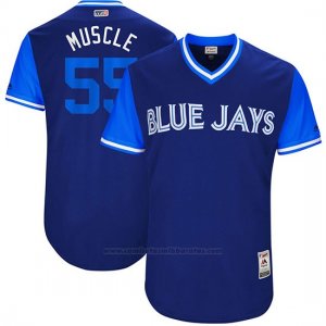 Camiseta Beisbol Hombre Toronto Blue Jays 2017 Little League World Series Russell Martin Royal