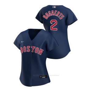 Camiseta Beisbol Mujer Boston Red Sox Xander Bogaerts 2020 Replica Alterno Azul
