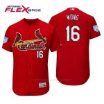 Camiseta Beisbol Hombre St. Louis Cardinals Kolten Wong Flex Base Entrenamiento de Primavera 2019 Rojo