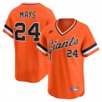 Camiseta Beisbol Hombre San Francisco Giants Willie Mays Cooperstown Collection Limited Naranja