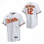 Camiseta Beisbol Nino Baltimore Orioles Dylan Beavers Primera Replica Blanco