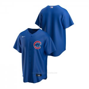 Camiseta Beisbol Hombre Chicago Cubs Replica Alterno Azul