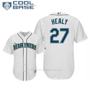 Camiseta Beisbol Hombre Seattle Mariners Ryon Healy Cool Base 1ª Blanco