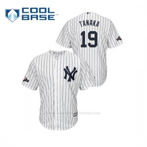 Camiseta Beisbol Hombre New York Yankees Masahiro Tanaka 2019 Postseason Cool Base Blanco