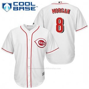 Camiseta Beisbol Hombre Cincinnati Reds Joe Morgan 8 Blanco 1ª Cool Base