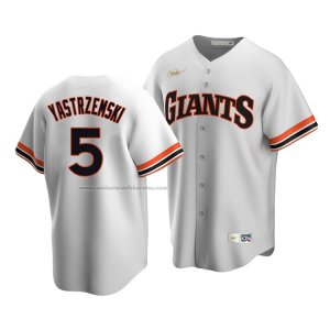 Camiseta Beisbol Hombre San Francisco Giants Mike Yastrzemski Cooperstown Collection Primera Blanco