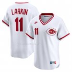 Camiseta Beisbol Hombre Cincinnati Reds Barry Larkin Throwback Cooperstown Collection Limited Blanco