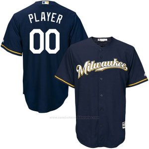 Camiseta Milwaukee Brewers Personalizada Azul