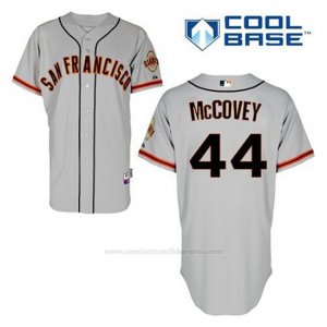 Camiseta Beisbol Hombre San Francisco Giants Willie Mccovey 44 Gris Cool Base