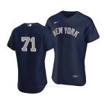 Camiseta Beisbol Hombre New York Yankees Thairo Estrada Autentico Alterno 2020 Azul