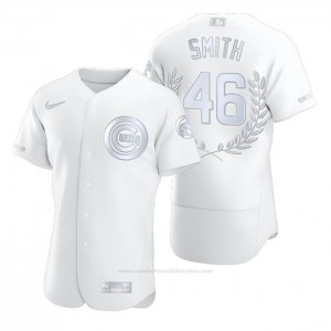 Camiseta Beisbol Hombre Chicago Cubs Lee Smith Award Collection Hall Of Fame Blanco