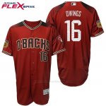 Camiseta Beisbol Hombre Arizona Diamondbacks 16 Chris Owings 2017 Entrenamiento de Primavera Flex Base