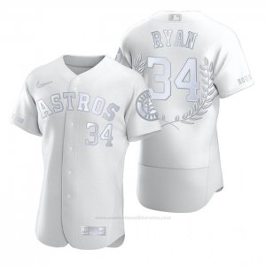 Camiseta Beisbol Hombre Houston Astros Nolan Ryan Award Collection Retired Number Blanco