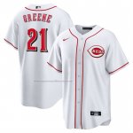 Camiseta Beisbol Hombre Cincinnati Reds Hunter Greene Primera Replica Blanco