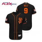 Camiseta Beisbol Hombre San Francisco Giants Brandon Belt Flex Base Entrenamiento de Primavera 2019 Negro