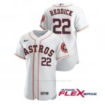 Camiseta Beisbol Hombre Houston Astros Josh Reddick Autentico Nike Blanco