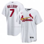 Camiseta Beisbol Hombre St. Louis Cardinals Matt Holliday Retired Primera Replica Blanco Camiseta Beisbol Hombre St. Louis Cardinals Matt Holliday Retired Primera Replica Blanco