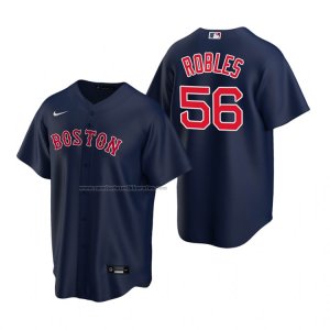 Camiseta Beisbol Hombre Boston Red Sox Hansel Robles Replica Alterno Azul