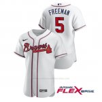 Camiseta Beisbol Hombre Atlanta Braves Freddie Freeman Autentico Nike Blanco