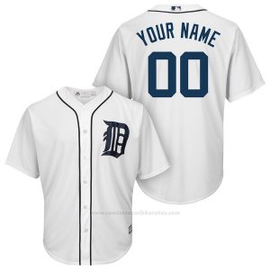 Camiseta Detroit Tigers Personalizada Blanco