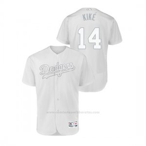 Camiseta Beisbol Hombre Los Angeles Dodgers Enrique Hernandez 2019 Players Weekend Autentico Blanco