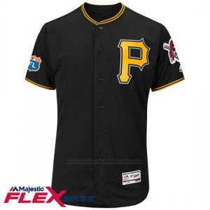 Camiseta Beisbol Hombre Pittsburgh Pirates Blank Negro Flex Base Autentico Coleccion Entrenamiento de Primavera