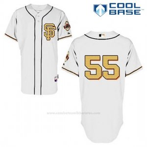 Camiseta Beisbol Hombre San Francisco Giants Tim Lincecum 55 Crema Cool Base