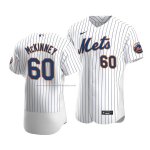 Camiseta Beisbol Hombre New York Mets Billy Mckinney Autentico Primera Blanco