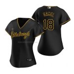 Camiseta Beisbol Mujer Pittsburgh Pirates Ben Gamel Alterno Replica Negro