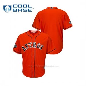 Camiseta Beisbol Hombre Houston Astros 2019 World Series Bound Cool Base Naranja