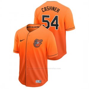 Camiseta Beisbol Hombre Baltimore Orioles Andrew Cashner Fade Autentico Naranja