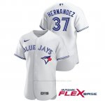 Camiseta Beisbol Hombre Toronto Blue Jays Teoscar Hernandez Autentico Nike Blanco