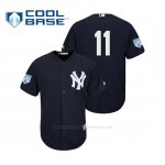 Camiseta Beisbol Hombre New York Yankees Brett Gardner Cool Base Entrenamiento de Primavera 2019 Azul