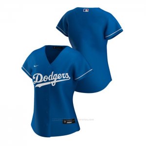 Camiseta Beisbol Mujer Los Angeles Dodgers Replica 2020 Alterno Azul