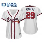 Camiseta Beisbol Mujer Atlanta Braves John Smoltz Cool Base Majestic Home 2019 Blanco