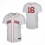 Camiseta Beisbol Nino Boston Red Sox Jarren Duran Limited Blanco Camiseta Beisbol Nino Boston Red Sox Jarren Duran Limited Blanco