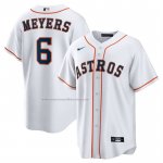 Camiseta Beisbol Hombre Houston Astros Jake Meyers Primera Replica Blanco