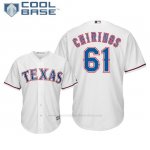 Camiseta Beisbol Hombre Texas Rangers Robinson Chirinos Cool Base 1ª Blanco