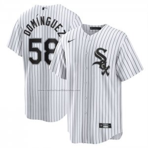 Camiseta Beisbol Hombre Chicago White Sox Seranthony Dominguez Primera Replica Blanco