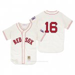 Camiseta Beisbol Hombre Boston Red Sox Andrew Benintendi 1939 Autentico Primera Crema