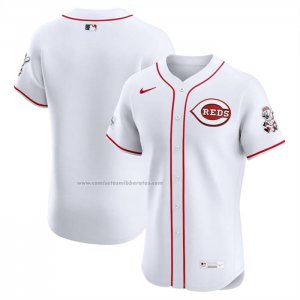 Camiseta Beisbol Hombre Cincinnati Reds Primera Elite Blanco1