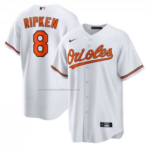 Camiseta Beisbol Hombre Baltimore Orioles Cal Ripken Jr Retired Primera Replica Blanco