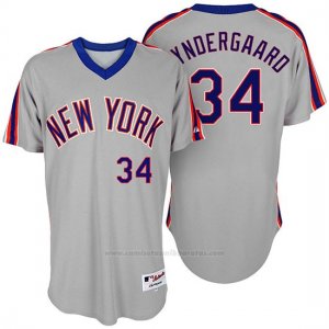 Camiseta Beisbol Hombre New York Mets Noah Syndergaard Turn Back The Clock Gris