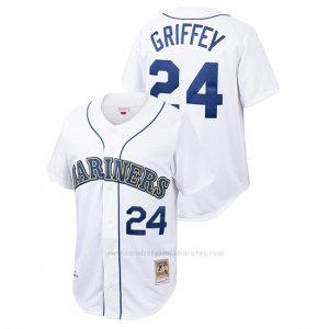 Camiseta Beisbol Hombre Seattle Mariners Ken Griffey Jr. Cooperstown Collection 1989 Autentico Blanco