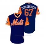 Camiseta Beisbol Hombre New York Mets Seth Lugo 2018 Llws Players Weekend Quarterrican Royal
