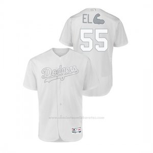 Camiseta Beisbol Hombre Los Angeles Dodgers Russell Martin 2019 Players Weekend Autentico Blanco