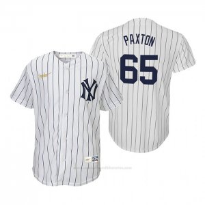 Camiseta Beisbol Nino New York Yankees James Paxton Cooperstown Collection Primera Blanco