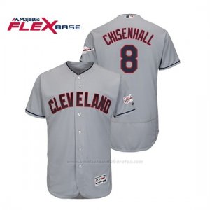 Camiseta Beisbol Hombre Cleveland Indians Lonnie Chisenhall 2019 All Star Game Patch Flex Base Gris
