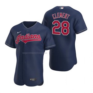 Camiseta Beisbol Hombre Cleveland Indians Ernie Clement Autentico Azul