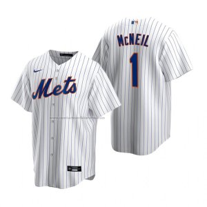 Camiseta Beisbol Hombre New York Mets Jeff Mcneil 1 Replica Primera Blanco